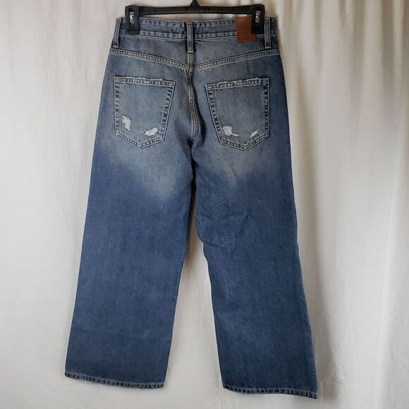 Zara Women's 4 Relaxed Blue Jeans - Picture 9 of 13